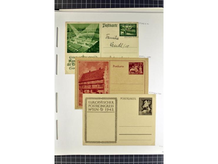 1872/1945, umfangreiche Sammlung Briefe und Karten ab Brustschilde mit nachverwendeten Stempeln, Hufeisenstempeln, des Weiter