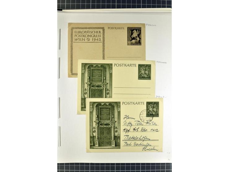 1872/1945, umfangreiche Sammlung Briefe und Karten ab Brustschilde mit nachverwendeten Stempeln, Hufeisenstempeln, des Weiter