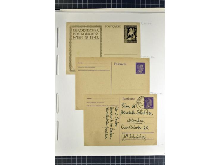 1872/1945, umfangreiche Sammlung Briefe und Karten ab Brustschilde mit nachverwendeten Stempeln, Hufeisenstempeln, des Weiter