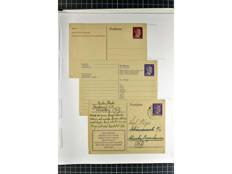 1872/1945, umfangreiche Sammlung Briefe und Karten ab Brustschilde mit nachverwendeten Stempeln, Hufeisenstempeln, des Weiter