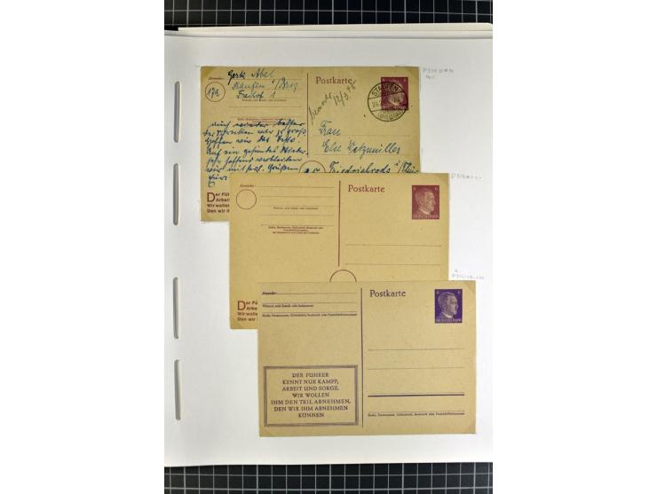 1872/1945, umfangreiche Sammlung Briefe und Karten ab Brustschilde mit nachverwendeten Stempeln, Hufeisenstempeln, des Weiter