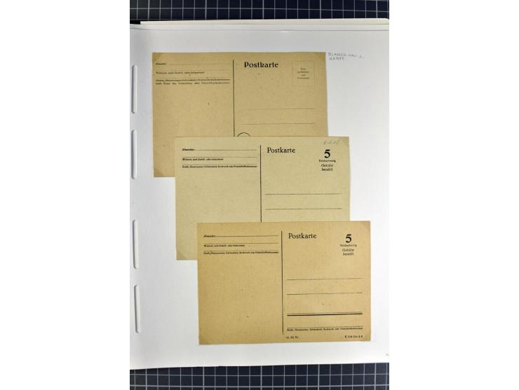 1872/1945, umfangreiche Sammlung Briefe und Karten ab Brustschilde mit nachverwendeten Stempeln, Hufeisenstempeln, des Weiter