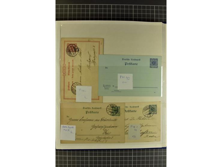 1872/1945, umfangreiche Sammlung Briefe und Karten ab Brustschilde mit nachverwendeten Stempeln, Hufeisenstempeln, des Weiter