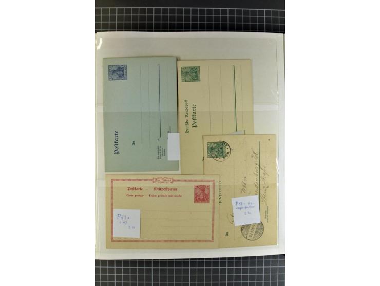 1872/1945, umfangreiche Sammlung Briefe und Karten ab Brustschilde mit nachverwendeten Stempeln, Hufeisenstempeln, des Weiter