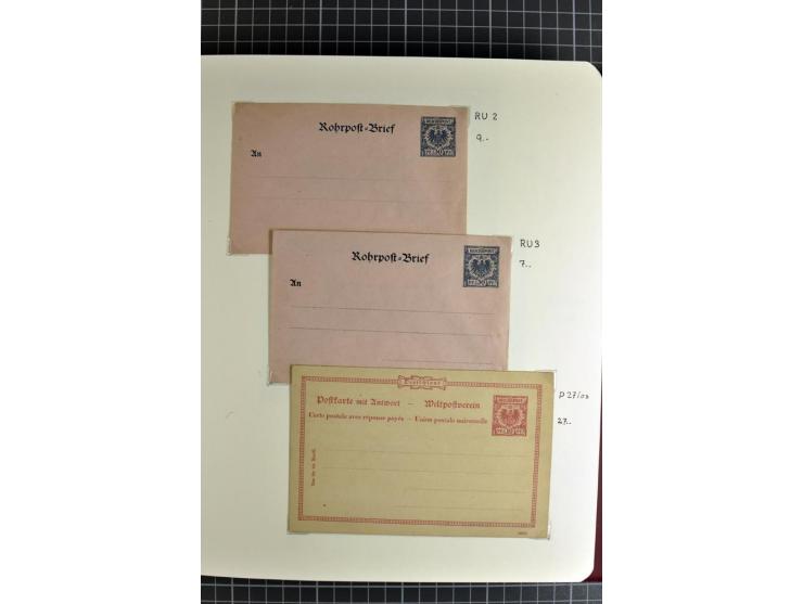 1872/1945, umfangreiche Sammlung Briefe und Karten ab Brustschilde mit nachverwendeten Stempeln, Hufeisenstempeln, des Weiter