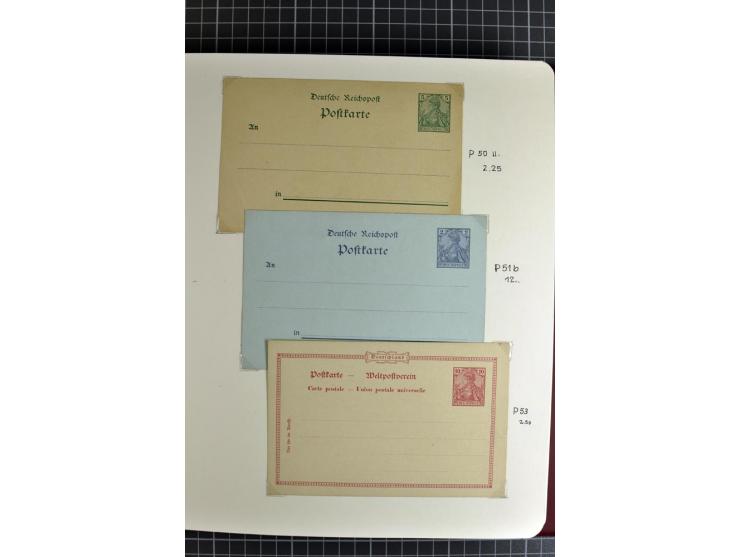 1872/1945, umfangreiche Sammlung Briefe und Karten ab Brustschilde mit nachverwendeten Stempeln, Hufeisenstempeln, des Weiter