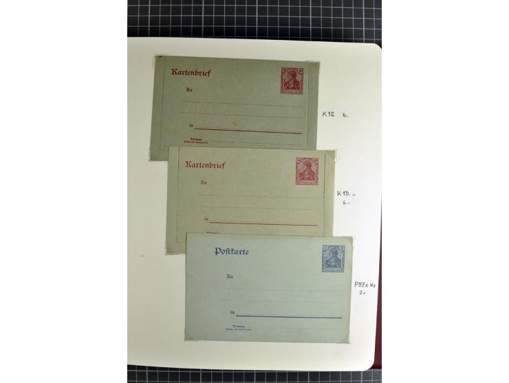 1872/1945, umfangreiche Sammlung Briefe und Karten ab Brustschilde mit nachverwendeten Stempeln, Hufeisenstempeln, des Weiter