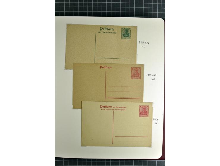 1872/1945, umfangreiche Sammlung Briefe und Karten ab Brustschilde mit nachverwendeten Stempeln, Hufeisenstempeln, des Weiter