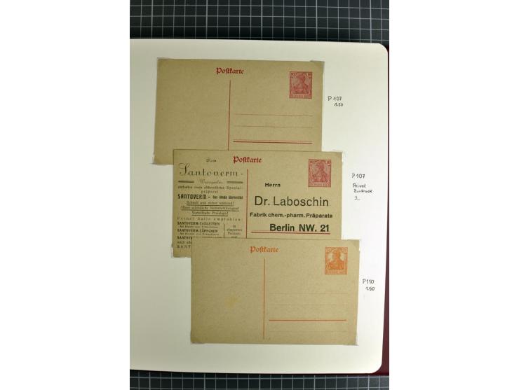 1872/1945, umfangreiche Sammlung Briefe und Karten ab Brustschilde mit nachverwendeten Stempeln, Hufeisenstempeln, des Weiter