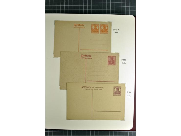 1872/1945, umfangreiche Sammlung Briefe und Karten ab Brustschilde mit nachverwendeten Stempeln, Hufeisenstempeln, des Weiter