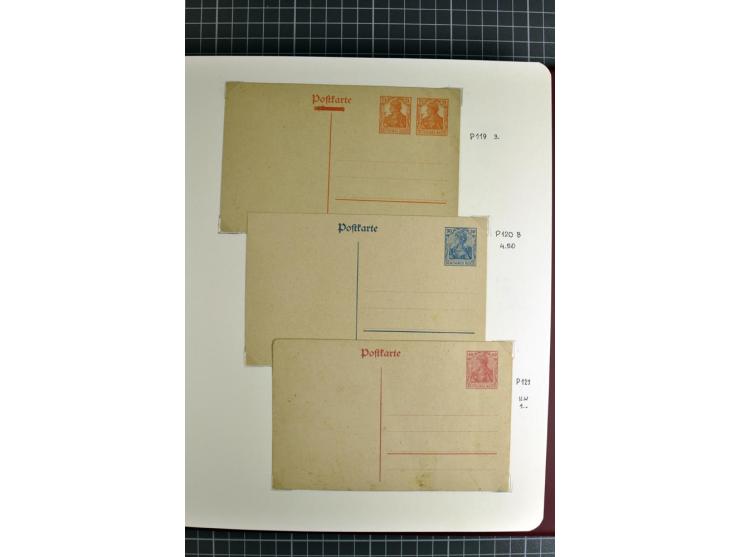 1872/1945, umfangreiche Sammlung Briefe und Karten ab Brustschilde mit nachverwendeten Stempeln, Hufeisenstempeln, des Weiter