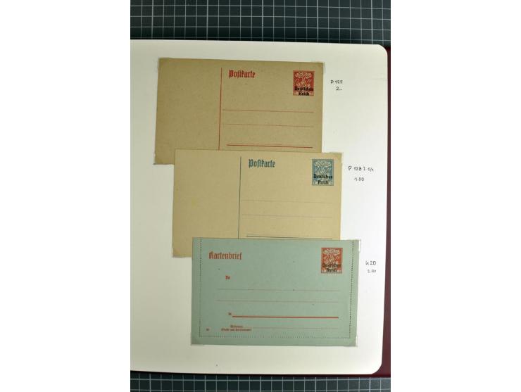 1872/1945, umfangreiche Sammlung Briefe und Karten ab Brustschilde mit nachverwendeten Stempeln, Hufeisenstempeln, des Weiter