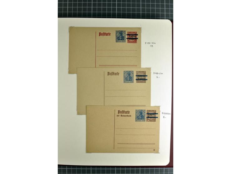 1872/1945, umfangreiche Sammlung Briefe und Karten ab Brustschilde mit nachverwendeten Stempeln, Hufeisenstempeln, des Weiter