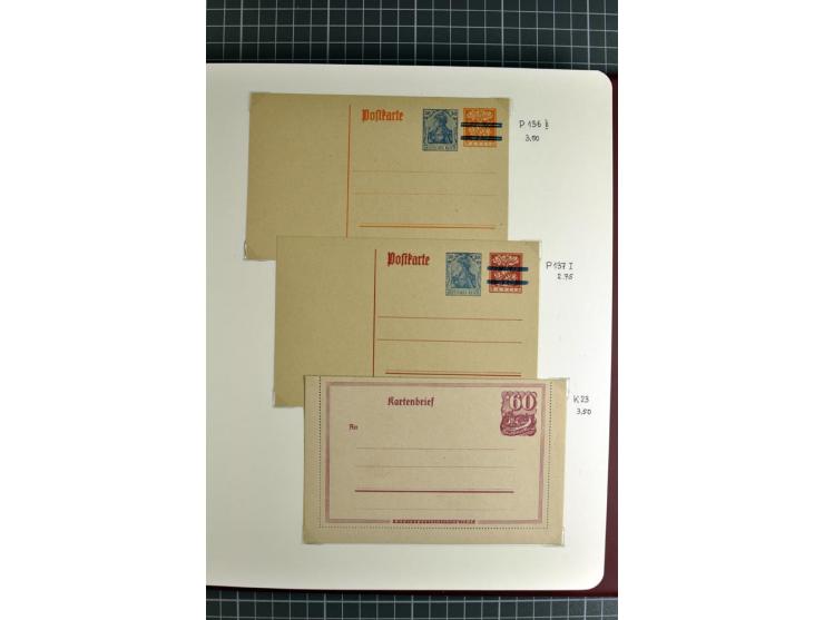 1872/1945, umfangreiche Sammlung Briefe und Karten ab Brustschilde mit nachverwendeten Stempeln, Hufeisenstempeln, des Weiter