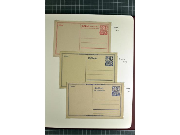 1872/1945, umfangreiche Sammlung Briefe und Karten ab Brustschilde mit nachverwendeten Stempeln, Hufeisenstempeln, des Weiter