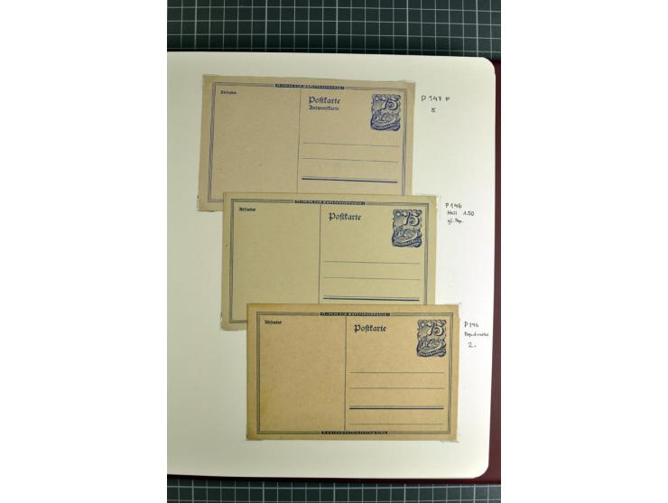 1872/1945, umfangreiche Sammlung Briefe und Karten ab Brustschilde mit nachverwendeten Stempeln, Hufeisenstempeln, des Weiter