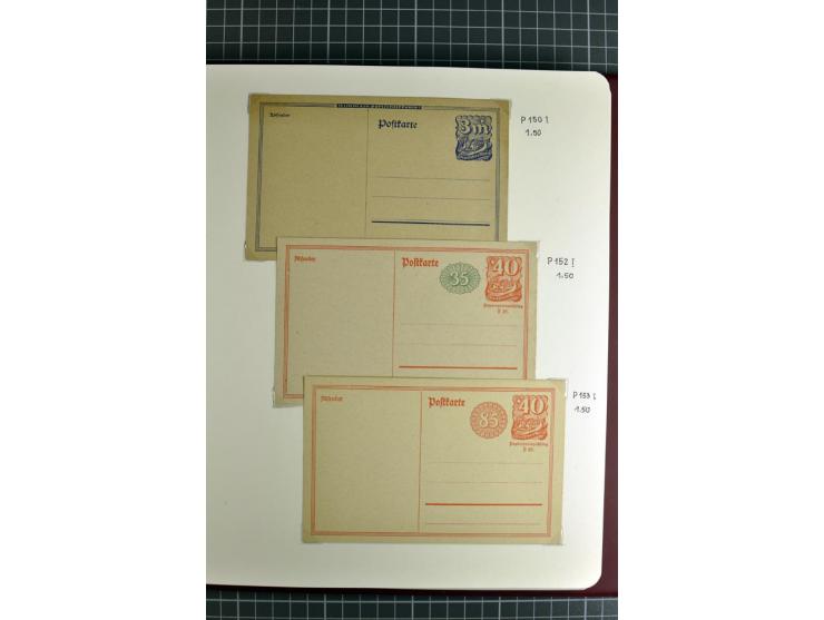 1872/1945, umfangreiche Sammlung Briefe und Karten ab Brustschilde mit nachverwendeten Stempeln, Hufeisenstempeln, des Weiter