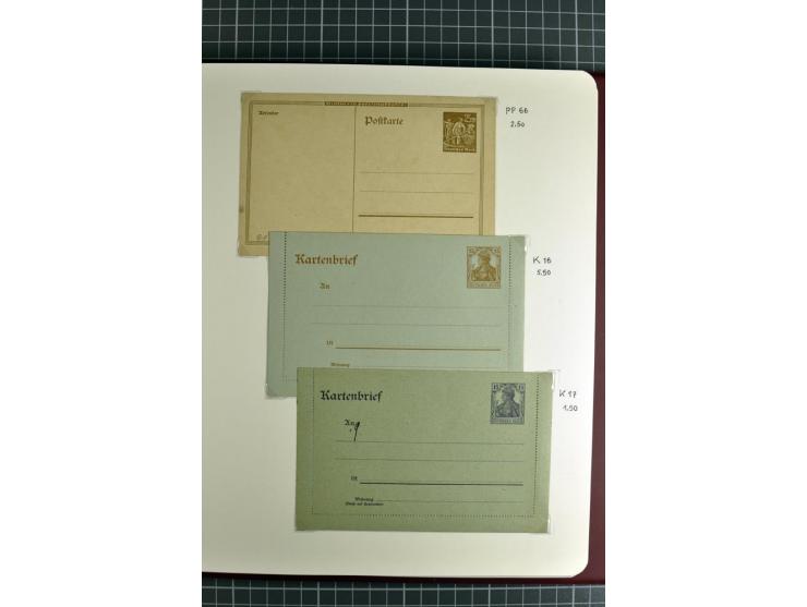 1872/1945, umfangreiche Sammlung Briefe und Karten ab Brustschilde mit nachverwendeten Stempeln, Hufeisenstempeln, des Weiter