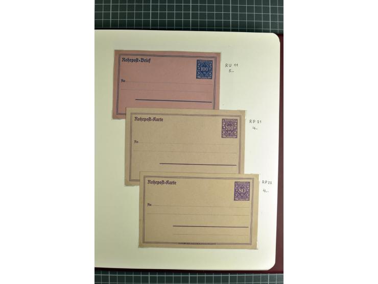 1872/1945, umfangreiche Sammlung Briefe und Karten ab Brustschilde mit nachverwendeten Stempeln, Hufeisenstempeln, des Weiter