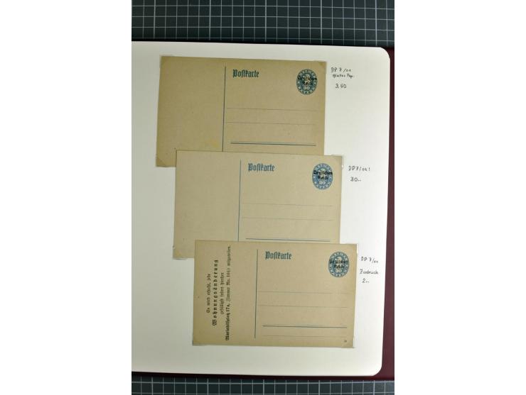 1872/1945, umfangreiche Sammlung Briefe und Karten ab Brustschilde mit nachverwendeten Stempeln, Hufeisenstempeln, des Weiter