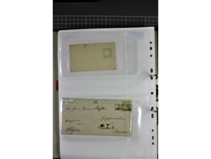 1872/74, interessanter Posten mit ca. 70 Briefen, dabei EF und MEF, bessere Frankaturen (u.a. Mi.-Nr. 8 auf Brief in den eige