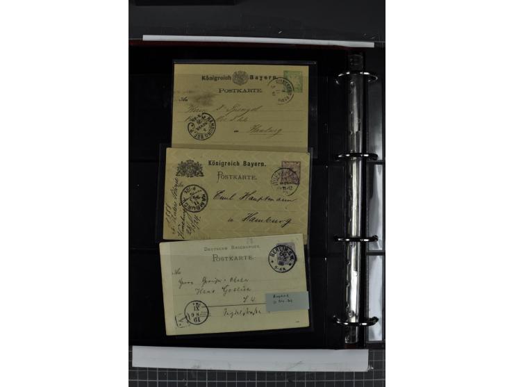 1872/75, Brustschilde-Spezialsammlung mit 44 ungebrauchten und gestempelten Ganzsachen-Umschlägen und -Karten, dabei 2 Karten