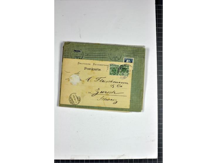 1898/1935, interessante Parie inkl. etwas Bayern mit ca. 70 Briefen, Karten und Ganzsachen, Schwerpunkt Infla mit Auslandsfra