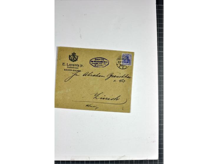1898/1935, interessante Parie inkl. etwas Bayern mit ca. 70 Briefen, Karten und Ganzsachen, Schwerpunkt Infla mit Auslandsfra