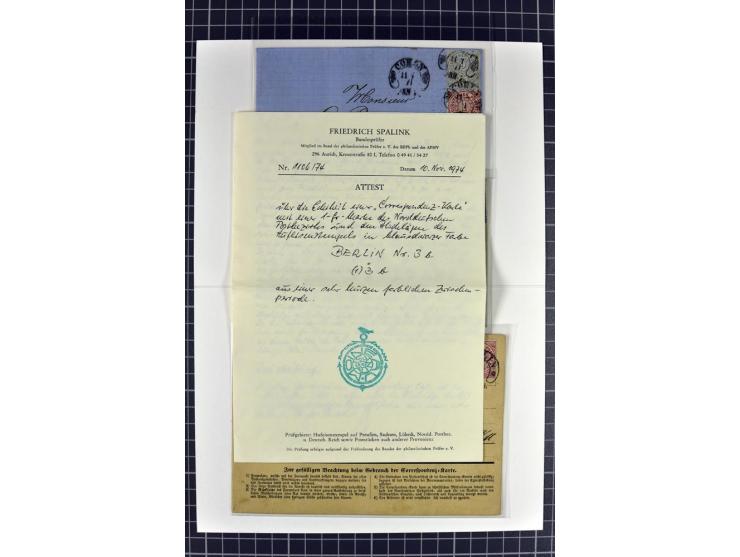 HUFEISENSTEMPEL: 1868/79, 10 Briefe und 7 Briefstücke mir besseren Stempeln u.a. von Elberfeld, Graudenz, Königsberg, etc., 2