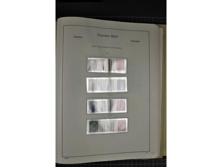 ZUSAMMENDRUCKE: 1911/45, ungebrauchte und postfrische Sammlung, sauber im KABE-Vordruckalbum gesammelt, dabei Markenheftchen 