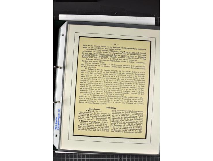 1920, Sammlung Dienstbriefe und -karten Württemberg, dabei Einzelfrankaturen, Mehrfachfrankaturen etc.