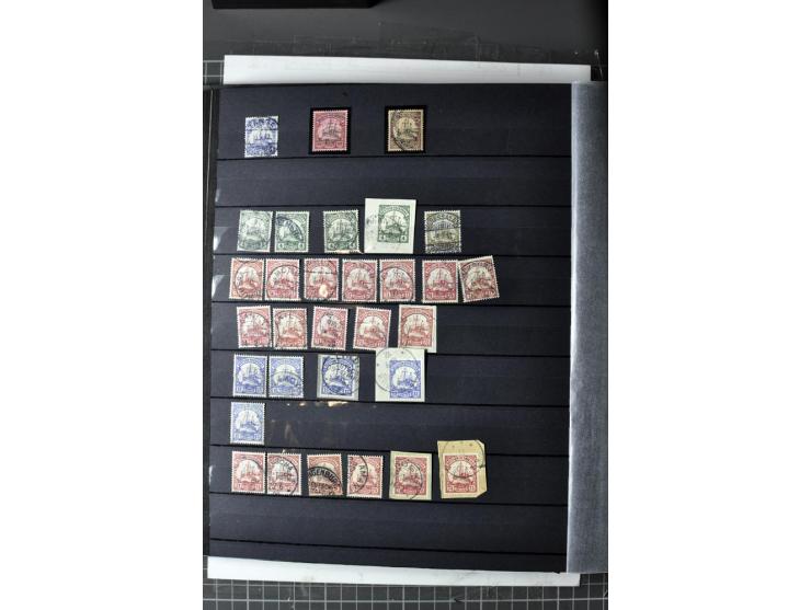  China bis Togo, 1872/1913, gestempelte Sammlung mit vielen Briefstücken, Hauptwert bei den Vorläufern, vieles sign. mit 2 Fo