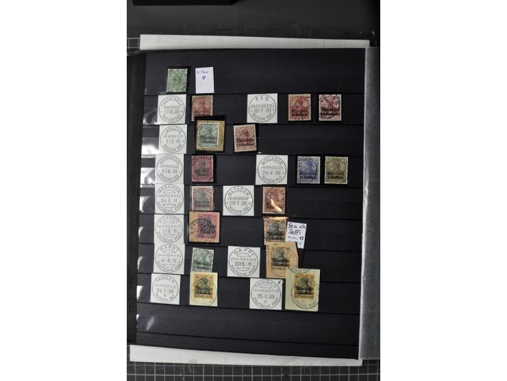  China bis Togo, 1872/1913, gestempelte Sammlung mit vielen Briefstücken, Hauptwert bei den Vorläufern, vieles sign. mit 2 Fo