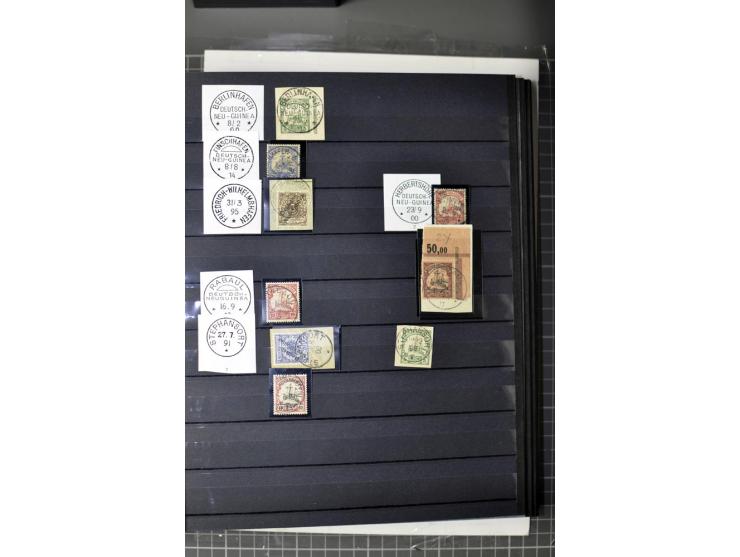  China bis Togo, 1872/1913, gestempelte Sammlung mit vielen Briefstücken, Hauptwert bei den Vorläufern, vieles sign. mit 2 Fo