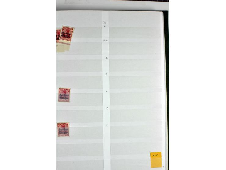  1914/18, postfrischer, ungebrauchter und gestempelter Bestand, etliches sign., in 2 Lagerbüchern