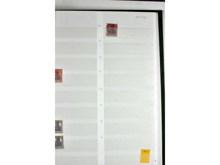  1914/18, postfrischer, ungebrauchter und gestempelter Bestand, etliches sign., in 2 Lagerbüchern