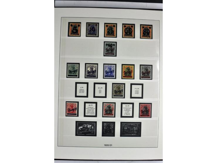 1914/39, ungebrauchte/postfrische und gestempelte Sammlung, Schwerpunkt Danzig und Memel mit diversen besseren Werten, meist 