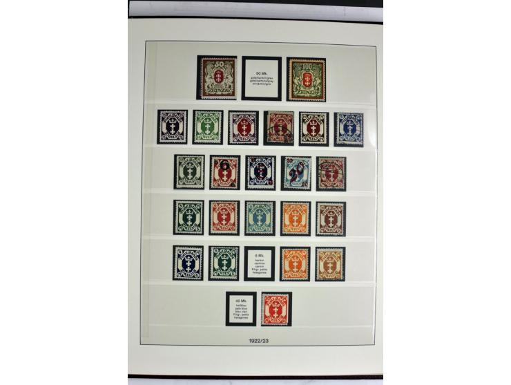 1914/39, ungebrauchte/postfrische und gestempelte Sammlung, Schwerpunkt Danzig und Memel mit diversen besseren Werten, meist 