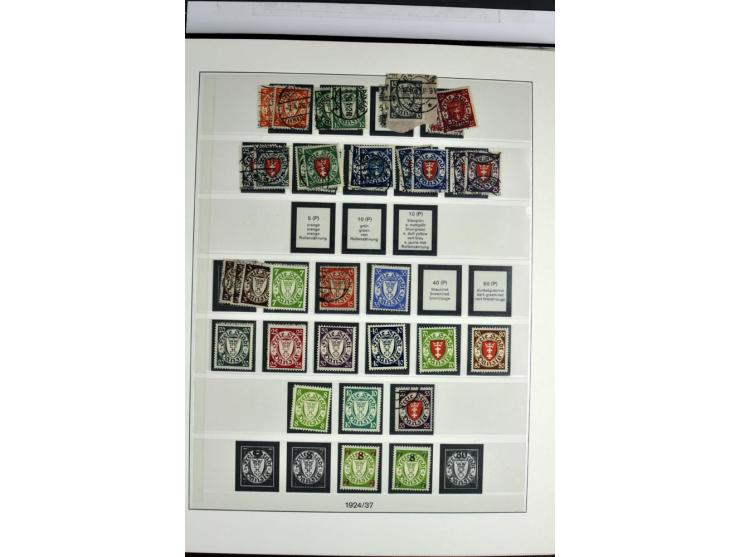 1914/39, ungebrauchte/postfrische und gestempelte Sammlung, Schwerpunkt Danzig und Memel mit diversen besseren Werten, meist 