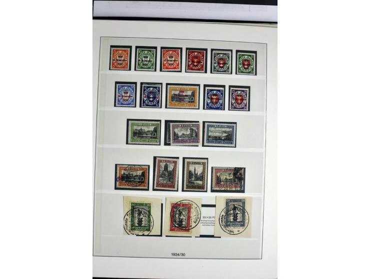 1914/39, ungebrauchte/postfrische und gestempelte Sammlung, Schwerpunkt Danzig und Memel mit diversen besseren Werten, meist 