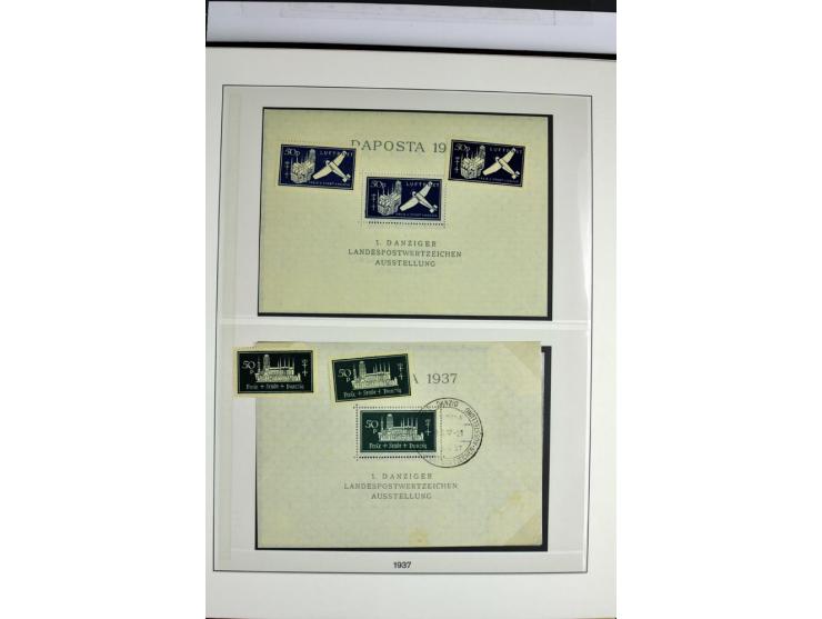 1914/39, ungebrauchte/postfrische und gestempelte Sammlung, Schwerpunkt Danzig und Memel mit diversen besseren Werten, meist 