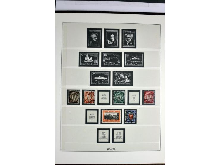 1914/39, ungebrauchte/postfrische und gestempelte Sammlung, Schwerpunkt Danzig und Memel mit diversen besseren Werten, meist 