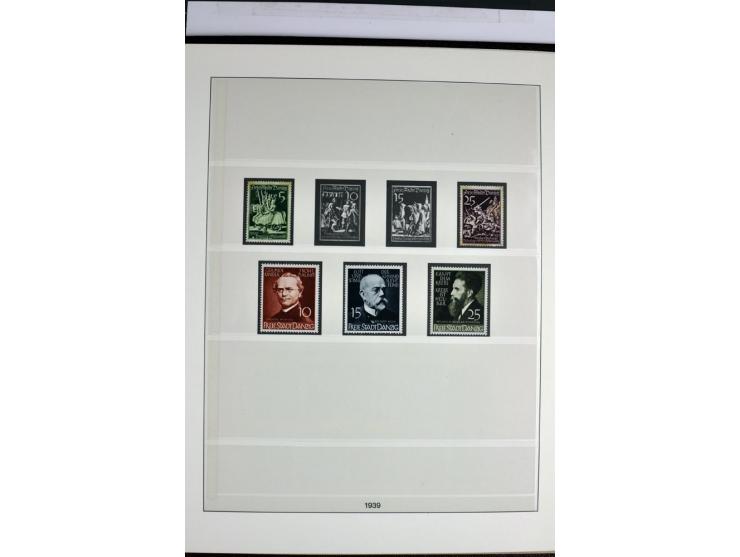 1914/39, ungebrauchte/postfrische und gestempelte Sammlung, Schwerpunkt Danzig und Memel mit diversen besseren Werten, meist 