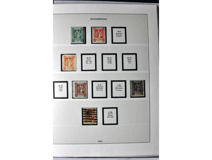 1914/39, ungebrauchte/postfrische und gestempelte Sammlung, Schwerpunkt Danzig und Memel mit diversen besseren Werten, meist 
