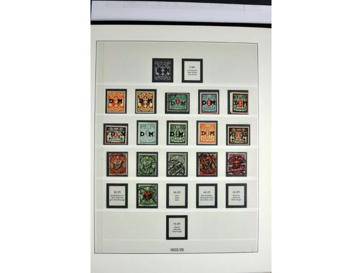 1914/39, ungebrauchte/postfrische und gestempelte Sammlung, Schwerpunkt Danzig und Memel mit diversen besseren Werten, meist 