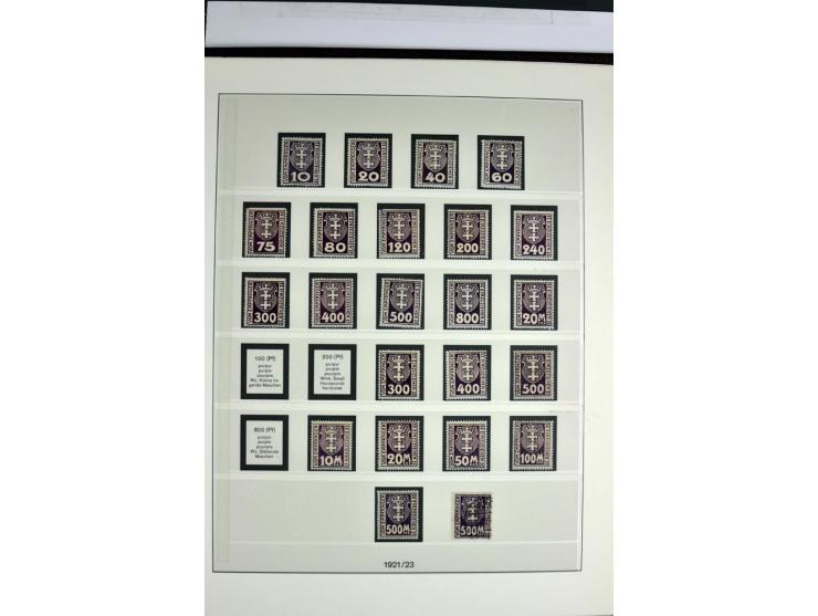 1914/39, ungebrauchte/postfrische und gestempelte Sammlung, Schwerpunkt Danzig und Memel mit diversen besseren Werten, meist 