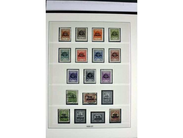 1914/39, ungebrauchte/postfrische und gestempelte Sammlung, Schwerpunkt Danzig und Memel mit diversen besseren Werten, meist 