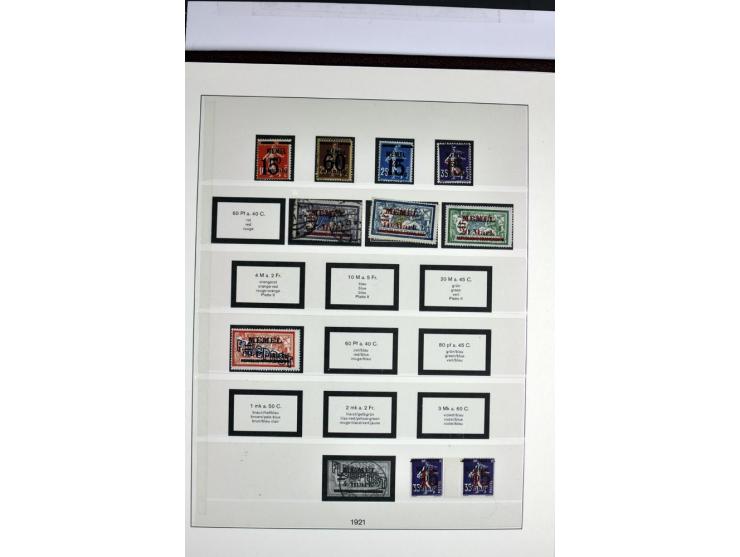 1914/39, ungebrauchte/postfrische und gestempelte Sammlung, Schwerpunkt Danzig und Memel mit diversen besseren Werten, meist 
