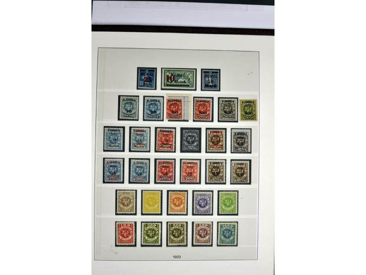 1914/39, ungebrauchte/postfrische und gestempelte Sammlung, Schwerpunkt Danzig und Memel mit diversen besseren Werten, meist 