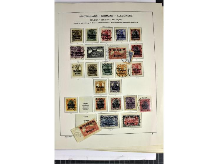 BESETZTE UND ABSTIMMUNGSGEBIETE: 1914/20, ungebrauchte/postfrische und gestempelte Sammlung mit diversen besseren Werten dabe